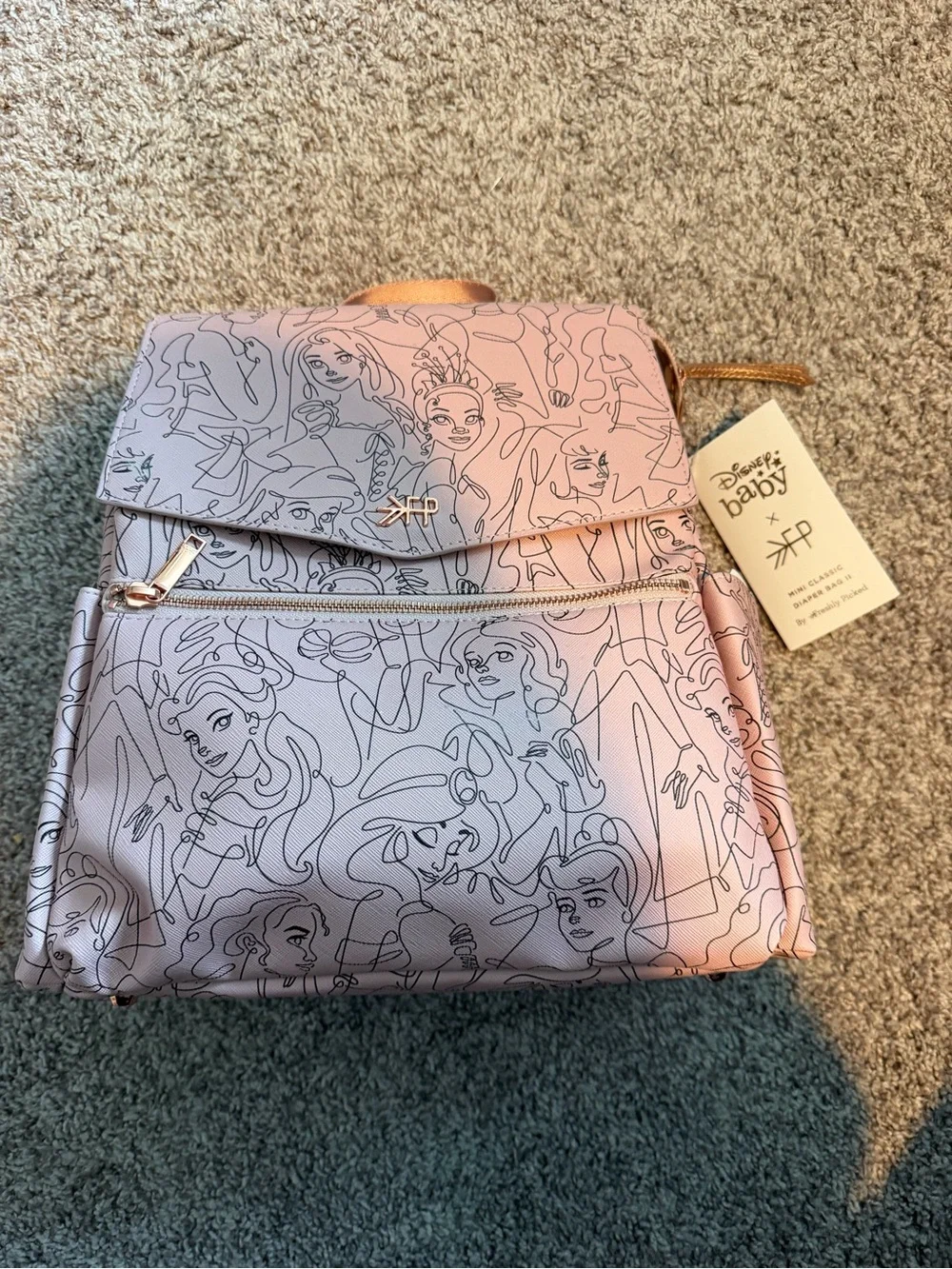Freshly Picked Mini Classic Diaper Bag Disney Princess NWT